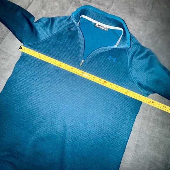 Under Armour Men's Teal Half Zip-Up Sweater Size Large - Picture 8 of 8